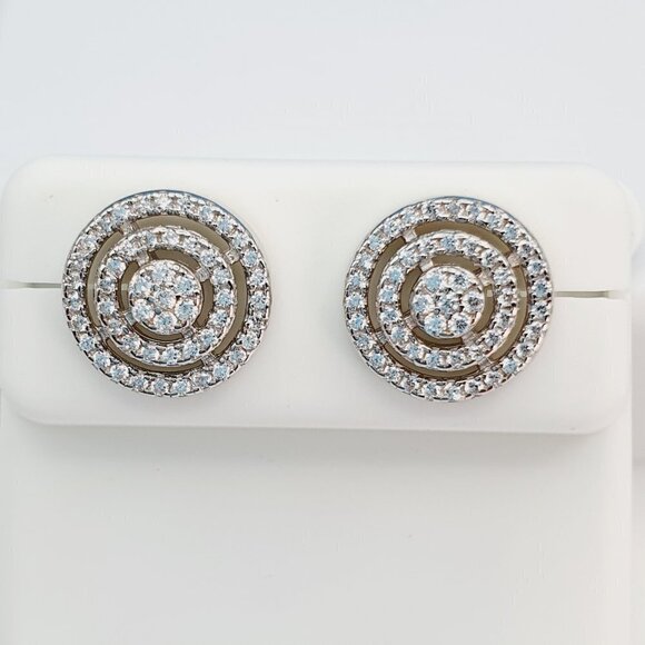 925 Sterling Silver Cubic Zirconia Earrings, U19254839 - Picture 6 of 11